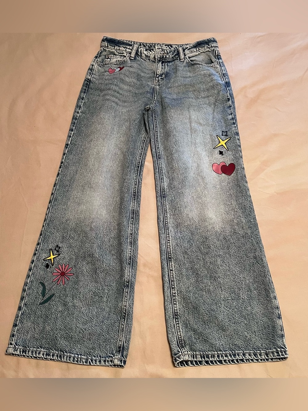 Thereabouts Wide-Leg High Rise Baggy Women's Blue Jeans Y2K